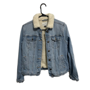mink lined jean jacket